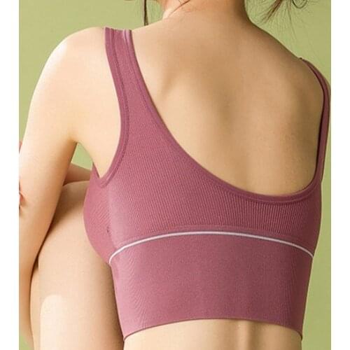 Women Tops Tube Seamless Bras with Chest Pad Wireless Bra Crop Top Bralette Sports Underwear Female Soft Tube Top Beauty Back