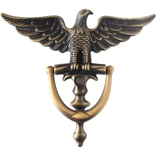 Zinc Alloy Antique European Style Eagle Head Door Knocker Door Knockers Home Decor Ring Furniture Handle Hardware