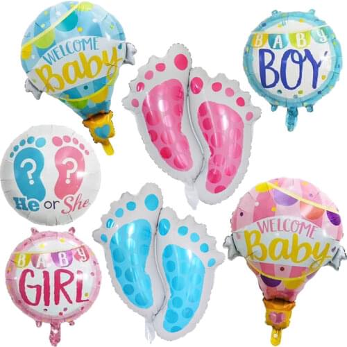 Baby Shower Decorations Its A Boy Girl Gender Reveal Balloon He or She Baby Balloon Pink Blue Birthday Party Decorations Kids