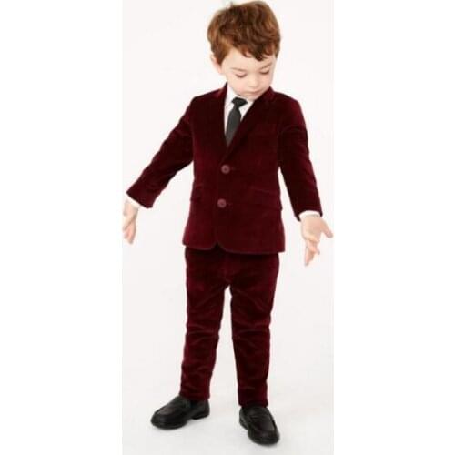 Kids Tuxedo Suit (Coat+Pants+Tie+Shirt) 4 Pieces Custom Made Smoking Casamento Evening Tuxedo Suit Boy clothing Prom boy Tuxedos