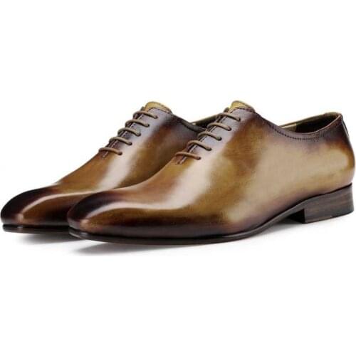 Oxford Designer Leather Wedding Dress Fashion Party Men Shoes Luxury Bridegroom Handmade Business Shoes for Men