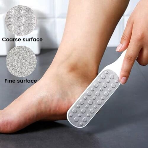 Dual-sided Heel Foot File Foot Grinder Dead Hard Skin Callus Remover Foot Care Tools Pedicure Tool Coarse Fine Head 1 Pcs