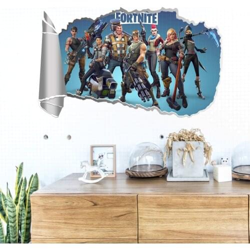 Hot Fortnite game creative wall stickers bedroom bedside boy room environmental protection wall decoration furnishing background