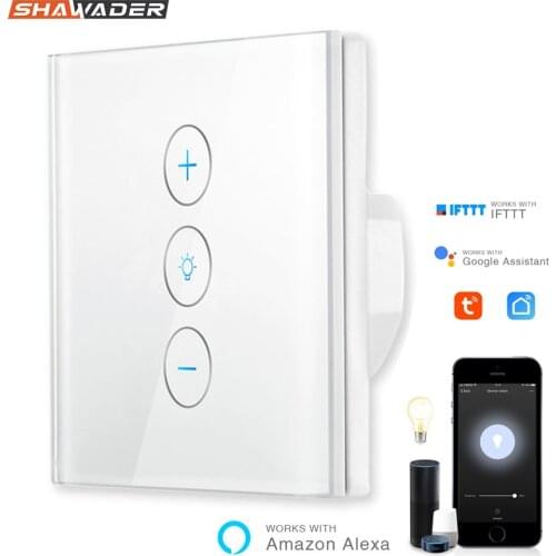 Smart WiFi Touch Dimming Switch Intelligent Panel European Regulation App Remote Voice Control work with Alexa Google Home IFTTT