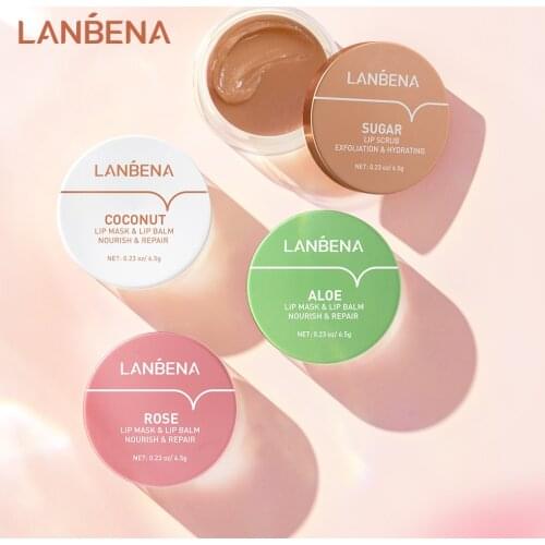 LANBENA Lip Mask Oil Moisturizer Nourishing Moisturizing Repair Dry Exfoliator Scrub Lips Augmentation Lip Patches Skin Care