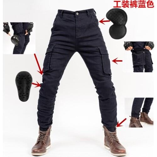 New motorcycle sports leggings pants outdoor casual pants overalls motorcycle riding pants high elastic men