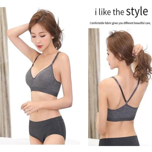 Summer Thin Cup of sleep no steel ring Bra Beauty Back Sports Bra, fitness running lingerie D003