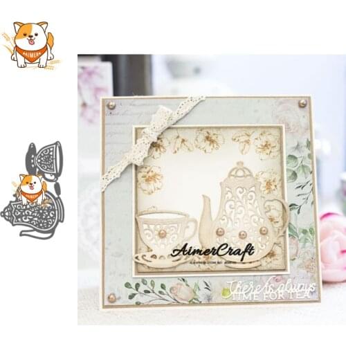 Teacup Kettle Pot Metal Cutting Dies Scrapbooking Stencil For DIY Paper Card Decorative Embossing Die Cut Craft Dies New 2019