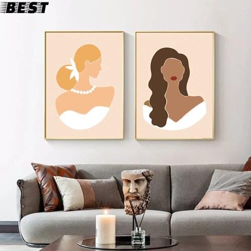 Fashion Woman Poster Wall Art White Wedding Dress Canvas Print Vintage Pictures Nordic Poster and Print Wall Pictures for Home
