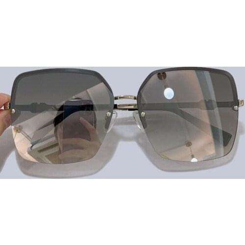 New Fashion Rimless Disign Women Men Sunglasses Alloy Frame Mirror Gradient Lens Eyewear Gafas De Sol Para Hombres Y Mujeres