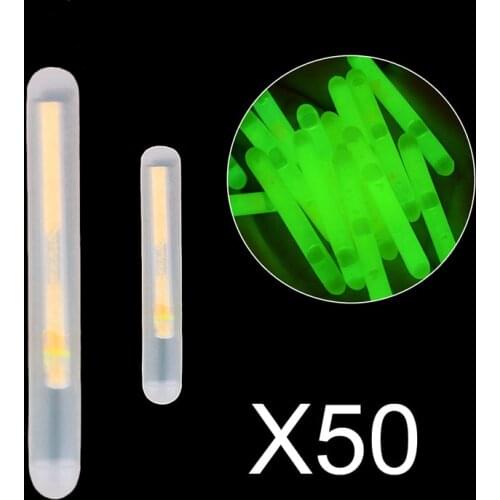 50 pcs/Lot 15/30mm Outdoor Night Fishing Float Special Luminous Glow Stick Small Fishing Gear YS-BUY
