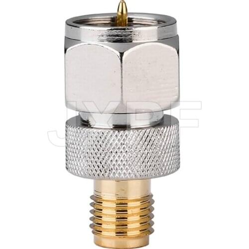 JXRF Connector F Type Male Plug to SMA Female Jack Straight RF coaxial coax Adapter