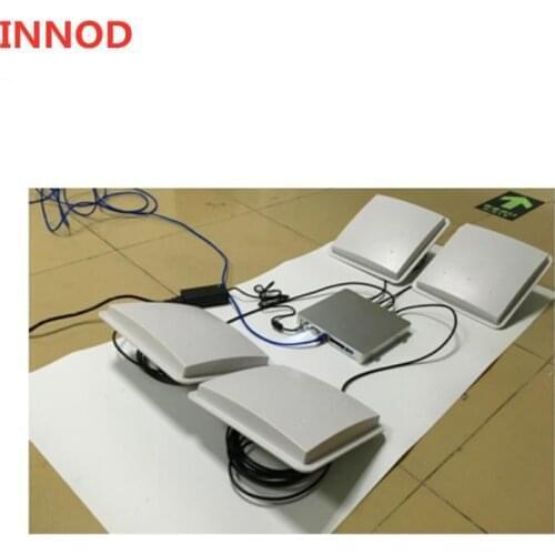 Long range rfid reader indy chip passive impinj uhf rfid reader rs232 with 4pcs 9dbi anyenna for motorcycle race timing system