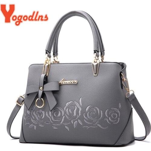 Yogodlns Women Bag Vintage Handbag Casual Tote Fashion Women Messenger Bags Shoulder Top-Handle Purse Wallet Leather Handbag sac