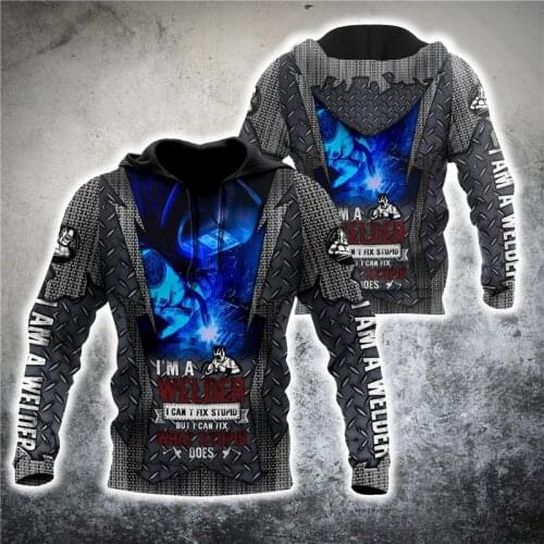 CLOOCL New Welder Hoodie Men Women Sweatshirts 3D Print Zipper Hoodies Solderer Work Clothes Streetwear Pullover Drop Shipping