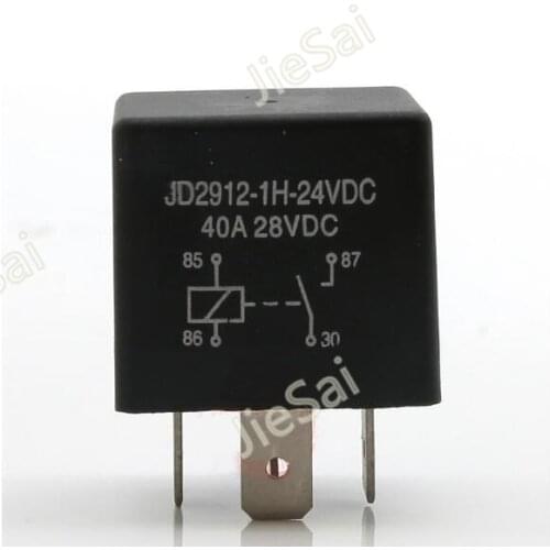 High Quality Normally Open Car Relays 4 Pin 12v 24v 40A Auto Relay for Auto Replacement Parts