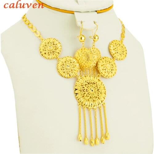 Dubai/Ethiopian/Arabic/Oman Habesha Jewelry sets Jewelry Women Wedding Gold Color African/Eritrea/ Wedding Gifts