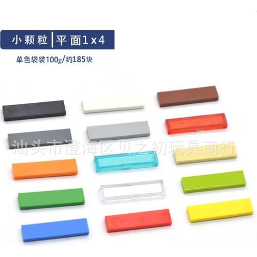 100g Bulk Parts 1x4 Smooth Flat Bricks Building Blocks Plastic Plate MOC Figures Model Assemble Educational Toys for kids 2431