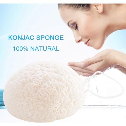 100% All Natura Multi Color Clay Body Bath Puff Natural Baby Bath Facial Bamboo Charcoal Konjac Sponge