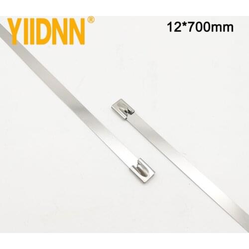 100PCS 12*700mm zip lock release wire ties tie wraps sujetar cables wrap strapping cable reusable plastic strap kablowe Strengt