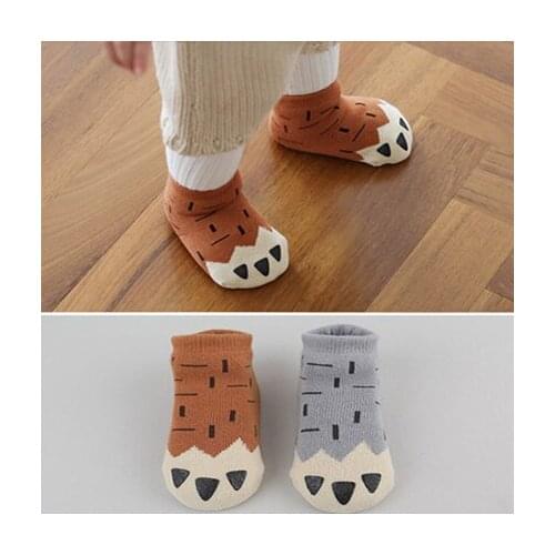2016 New South Korean winter cotton thickened Baby socks newborn anti-slip floor socks kids cotton socks