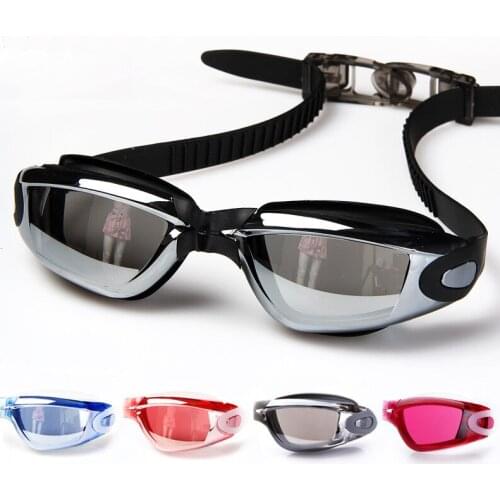 4 Colors Electroplate/Transparent Swimming Goggles Waterproof Adjustable Anti-fog glasses swim eyewear