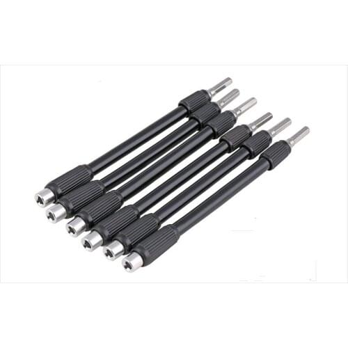 4pcs 4mm hex socket Screwdriver extension rod bending universal joint universal connecting rod hose connecting rod screw