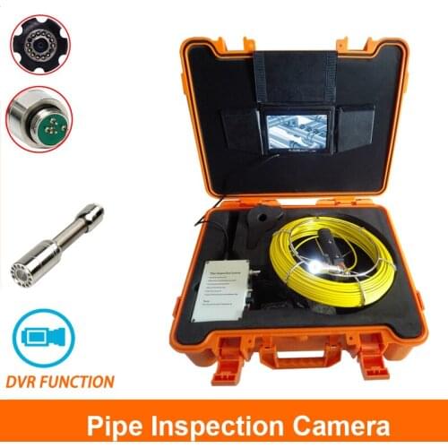 7'' 23mm Pipe Inspection Video Camera 20M Drain Sewer Pipeline Industrial Endoscope Used For Pipe Inspection DVR Function