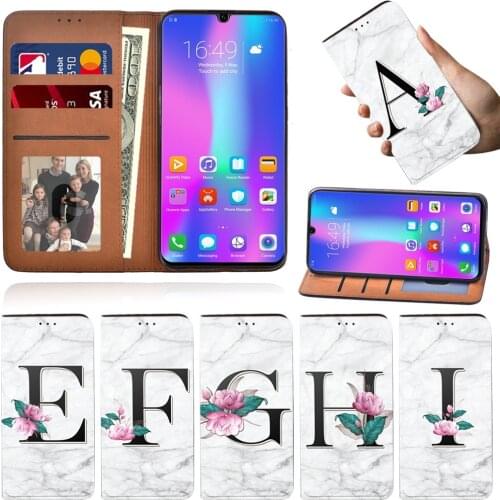Flip Phone Case for Huawei Honor 8A/ 8A Pro/8S/9X/9X Pro/10 Lite/20 Lite/20 26 Letter Series Wallet Leather Stand Phone Case