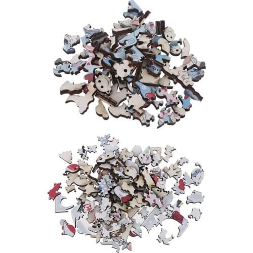 DIY Wooden Gnome Puzzle Jigsaw Game Montessori Educational Toys Merry Christmas Gift for Adults Children 69HE