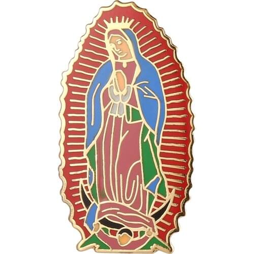 Virgin Mary Holy Mother Religious Guadalupe Lapel Pin Badge Tie Pin