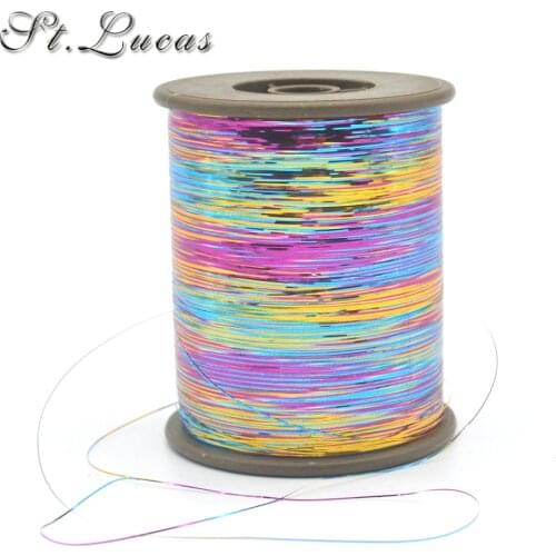 DIY 28C Flat wire 8000M/Roll DMC Metallic Embroidery Crochet Threads Knitting Yarn Cross Stitch Threads Sewing accessories