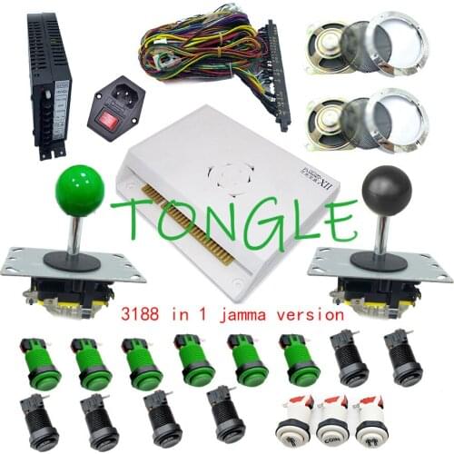 DIY Kit 3D Pandora 3188 in 1 game Jamma board zippy joystick HAPP Style Push Button for Arcade Video Game Machine