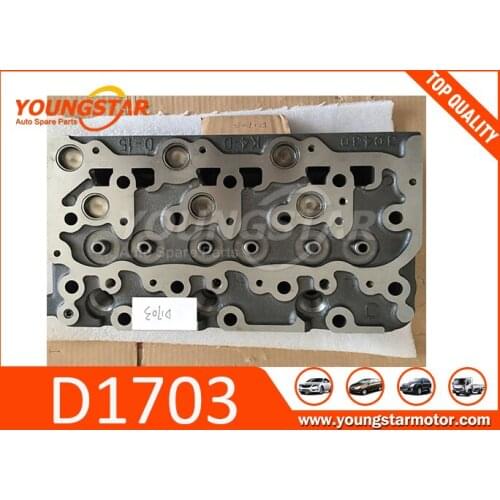 Casting Iron Diesel Engine Car Cylinder Head For Kubota D1703B and D1703A