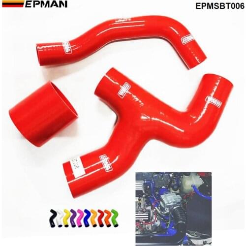 Racing Silicone Turbo Intercooler Y- Pipe Hose kit For Subaru WRX GDA/GGA 2.0 00-07 (3pcs) EPMSBT006