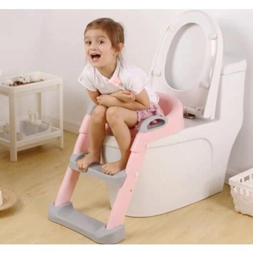 5 Colors Baby Pot Potty Training Seat Child Toilet WC Urinal For Boys Kids Adjustable Step Ladder Folding Safety Chair