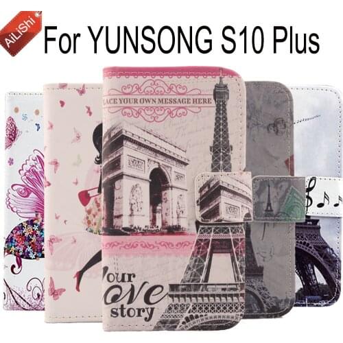 Hot Sale PU Cartoon Leather Case For YUNSONG S10 Plus New Wallet Protective Cover Skin Luxury Flip YUNSONG S10 Plus Case