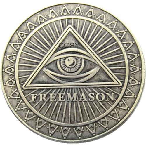 HB(161)US Hobo Morgan Dollar Skull Zombie Skeleton Silver Plated Copy Coins