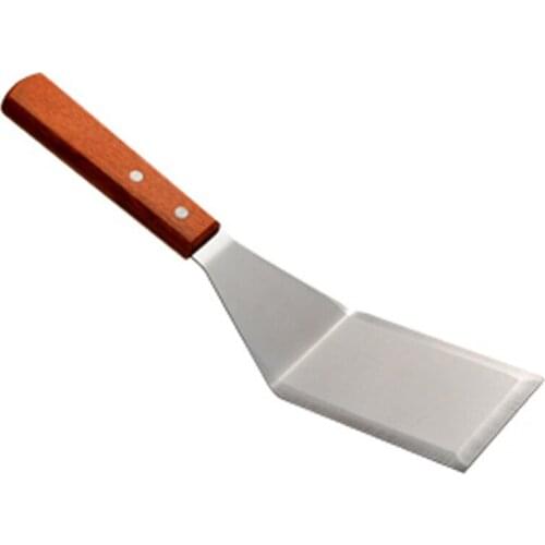 Frying Spatula Scraper Baking Tool Stainless Steel Kitchen Pastry Tools Wooden Pizza Paddle