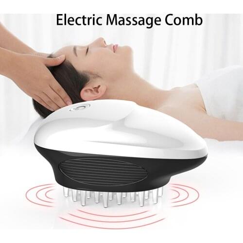 Mini Head Massager Electric Scalp Massage Comb Anti-static Electric Ionic Hair Comb Relax Travel Portable Hair Styling Tools