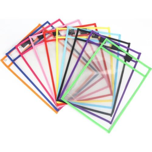 Dry-wiping Multi-function File Bag Student Supplies Painting Practice Calligraphy Tracing Red Reusable Portable Children Gifts