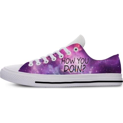 Friends How You Doin Novelty Design 3d Print Fashion Lightweight Classic Canvas Shoes Men Women Casual Breathable Sneakers