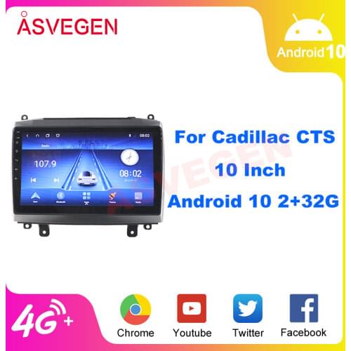 Android 8.1 Car Multimedia Player For Cadillac CTS With 10.2 Inch Auto Audio Radio Stereo GPS Navi Wifi HeadUnit Player