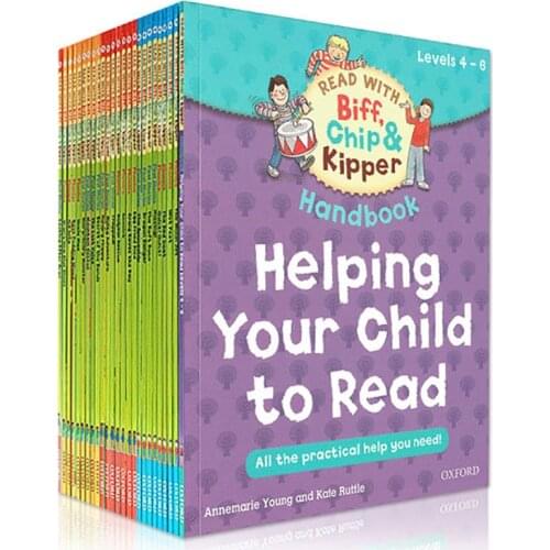 1 Set 25 Books 4-6 Level Oxford Reading Tree Biff,Chip&Kipper Practical Kids English Picture Book Educational for Children