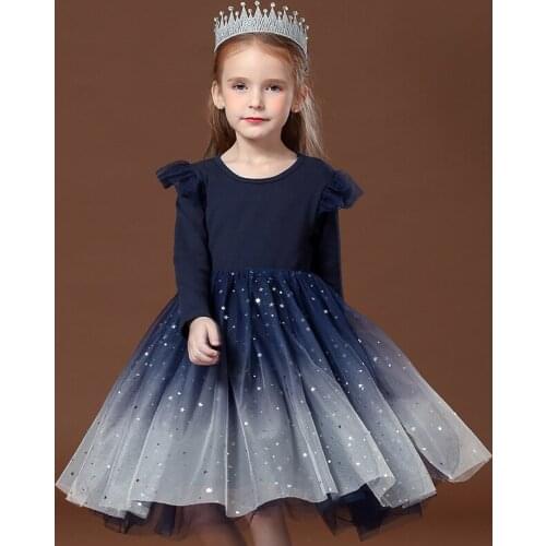 The New Year Baby Girls Flower Dress High quality Party Princess Dress Christmas dress Childrens party dress