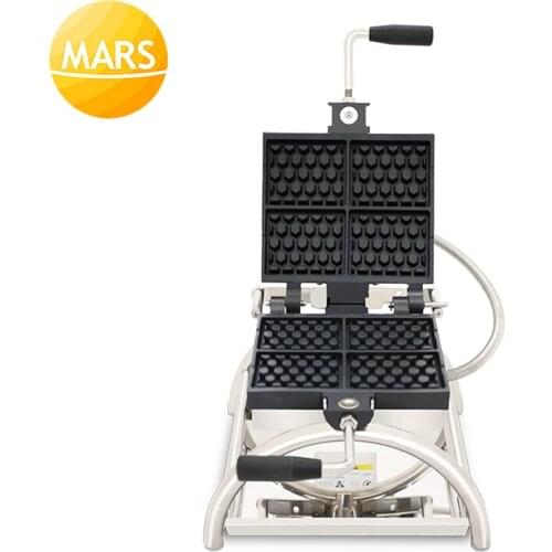 Catering Equipment Honeycomb Shape Waffle Baker Commercial 4pcs Waffle on a Stick Maker CE Approved Waffle Iron Plates Cake Oven
