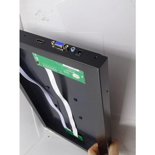 EDP Controller board + Metal alloy back cover case box VGA HDMI-compatible kit for N156BGN 1366x768 Panel screen 15.6" DIY