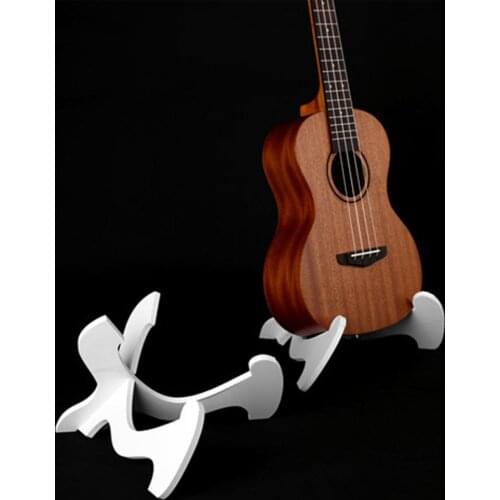 Portable Ukulele Wooden Foldable Holder Stand Collapsible Vertical Guitar Display Stand Rack Accessories Instrument Part