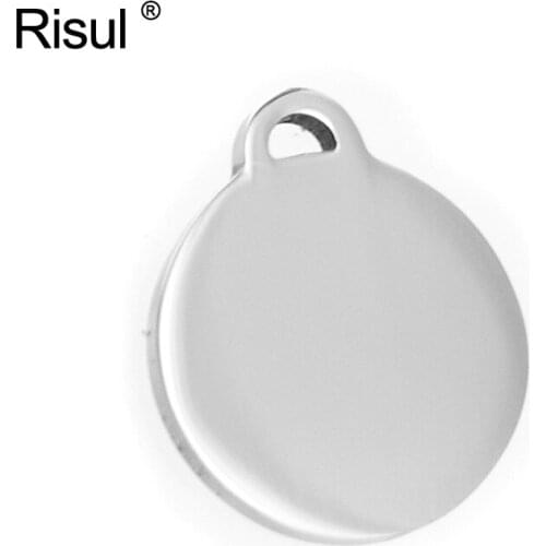 Risul 13mm outer semicircle half hole circle round charms tags little small pendants DIY jewelry making wholesale 100pcs