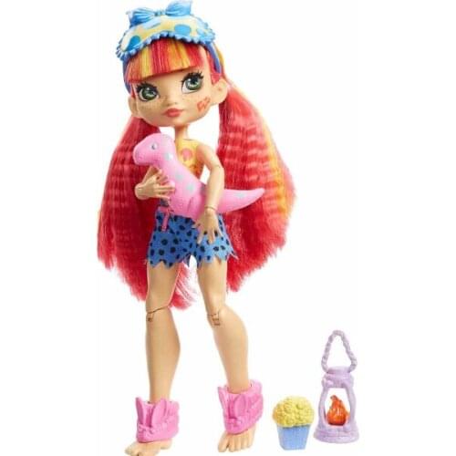 Cave Club Fabulous Pajamas Party Dolls - Emberly- Red-headed Baby- Baby in Pajamas- Moveable Elbows - (with a surprise gift)